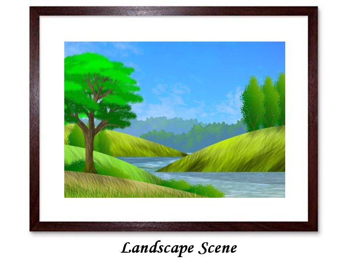 Landscape Scene Framed Print